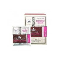 Raspberry Herbal  20ks  samostatne balených čajov v hodvábnych pyramídových sá...